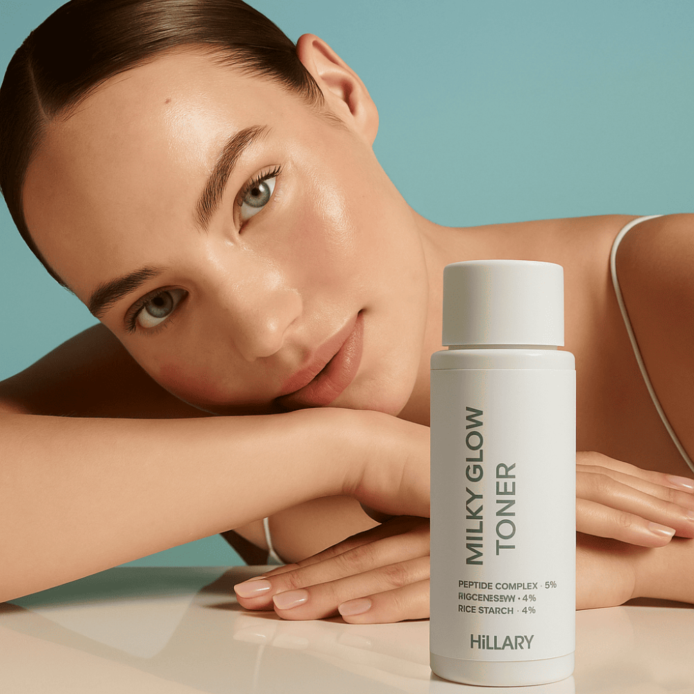 Тонер-молочко для зволоження та освітлення шкіри Milky Glow Toner Hillary 100 мл Київ - фото 18
