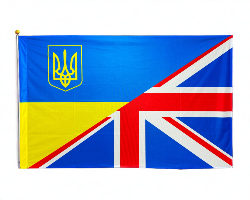 Прапор Україна - Великобританія 600х900 мм Запорожье - изображение 1
