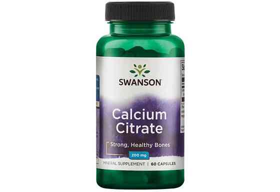 Цитрат кальция Swanson Calcium Citrate 200 mg, 60 капсул Луцк