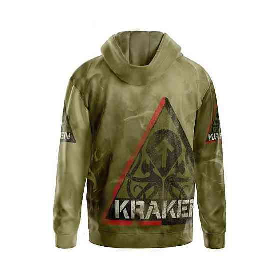 Худі чоловіче з принтом «Спецпідрозділ Kraken. Тактичний дух. Kraken Regiment. Tactical Spirit» Запоріжжя