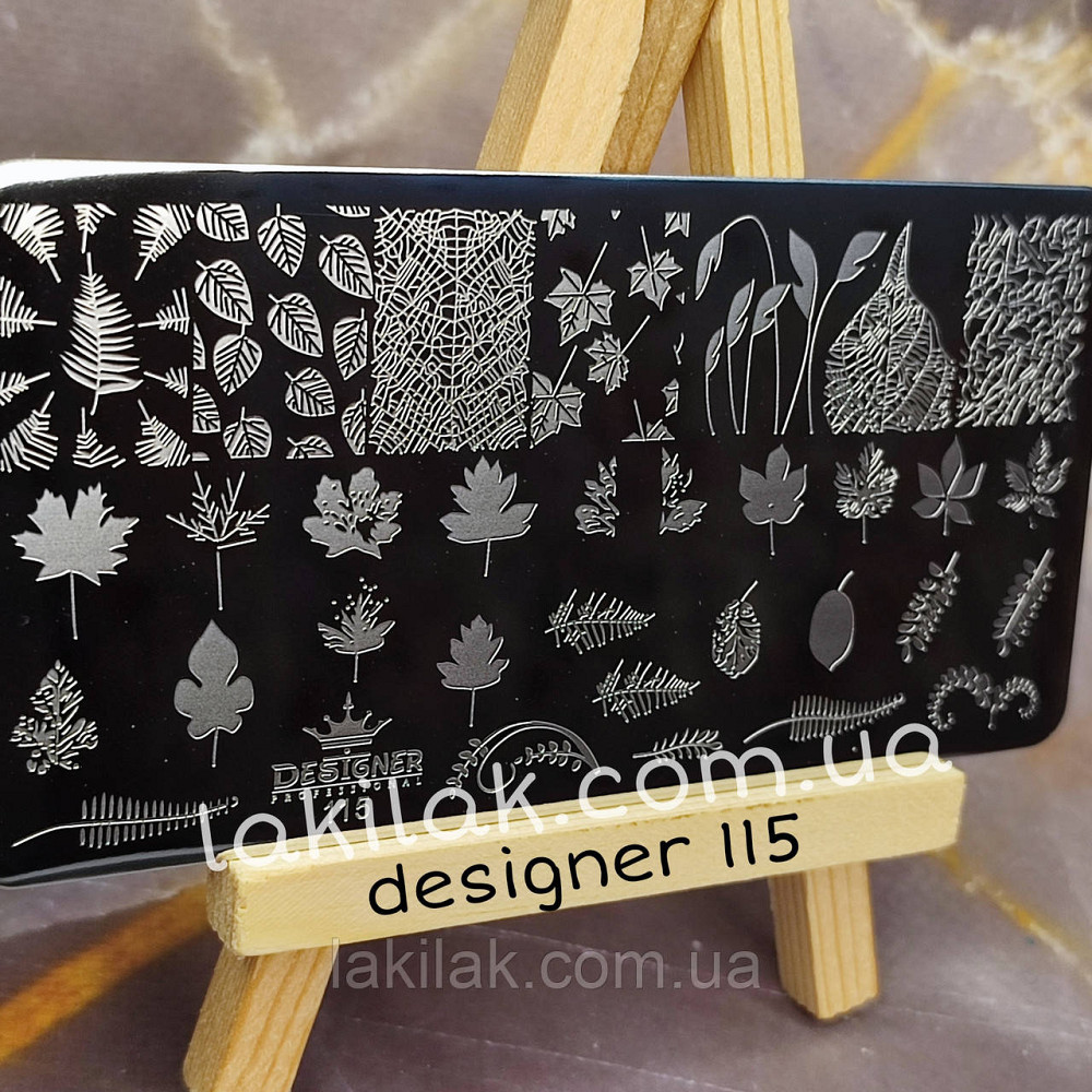 Пластина 115 для стемпінгу Designer Professional (12х6см) Херсон - фото 1