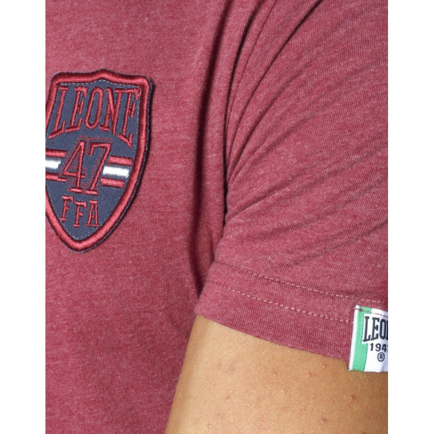 Футболка Leone Burgundy чоловіча розмір S стильна спортивна футболка Leone червоного кольору Київ - фото 5