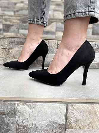 Туфлі жіночі S.S EK-51 чорні (весна-осінь, еко-замша) (2754) 37 Коломия