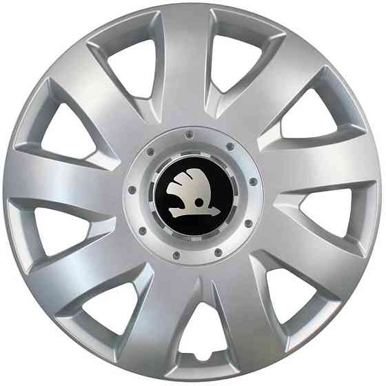 Автомобильные модельные колпаки R15 Skoda 311 4шт, SJS, серебряные Киев
