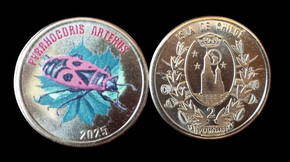 Острів де ЧІЛІ 2 фунта 2025 жук Полтава - изображение 1