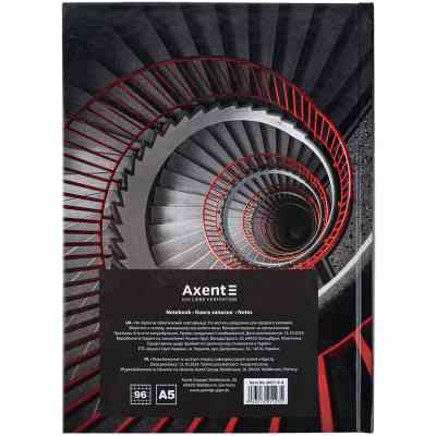 Книга записная Axent R&B Ladder А5, 96 листов, клетка, твердая обложка (8457-6-A) Винница