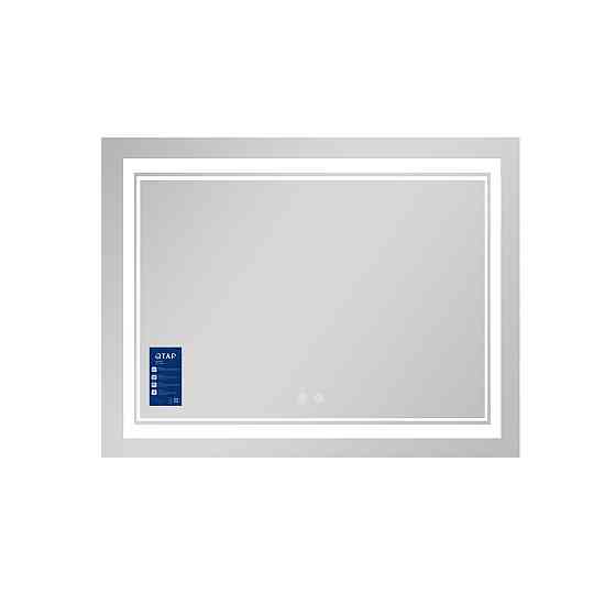 Дзеркало Qtap Cardinal 1000х700 з LED-підсвіткою Touch, з антизапотіванням, з димером, рев. темп. кольори (3000-6500 K) Київ