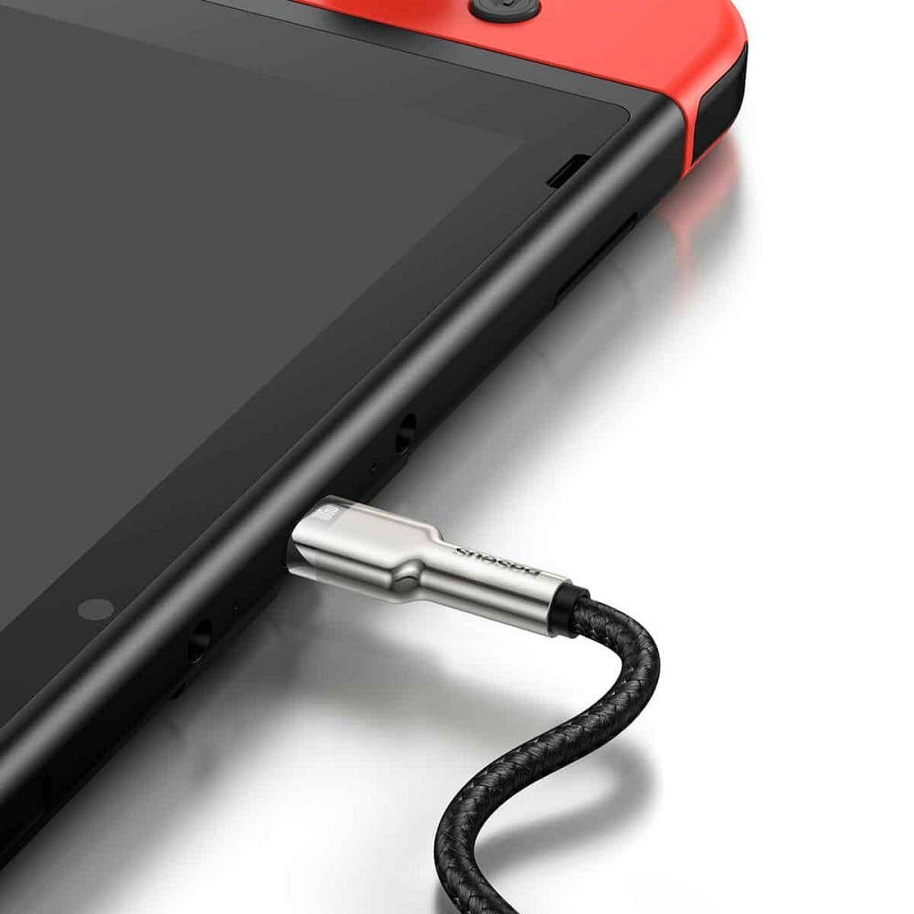 Кабель Baseus Cafule Series Metal Data Cable Type-C to Type-C 100W 1m Black Київ - фото 3