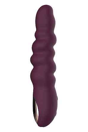 Вибратор классический рельефный Dream Toys ESSENTIALS Ripped Power Vibe, фиолетовый Sex Aura Киев
