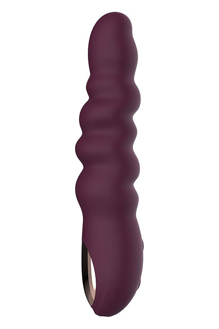 Вибратор классический рельефный Dream Toys ESSENTIALS Ripped Power Vibe, фиолетовый Sex Aura Киев - изображение 2