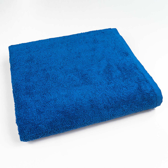 Набор махровых полотенец 3шт GM Textile 40х70см, 50х90см, 70х140см 400г/м2 (Синий) Сумы - изображение 7