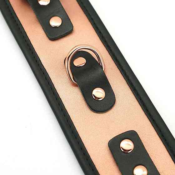 Наручники Liebe Seele Rose Gold Memory Wrist Cuff, натуральна шкіра, золото рожеве Sex Aura Київ