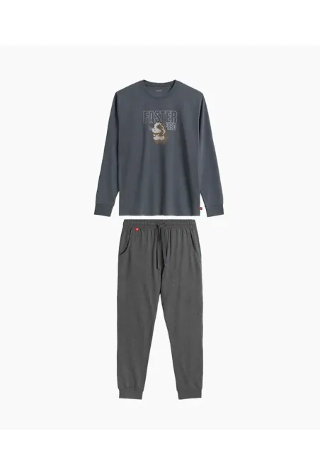 Чоловіча піжама (довгі штани, довгий рукав) Atlantic NMP-376 XXL Київ - фото 2