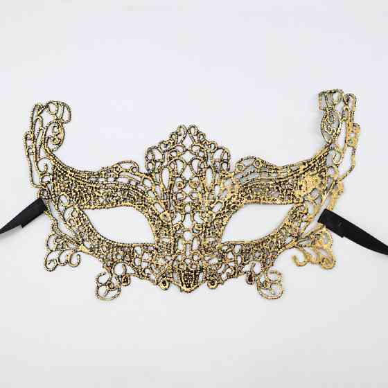 Ажурна маска one size золотистий Київ