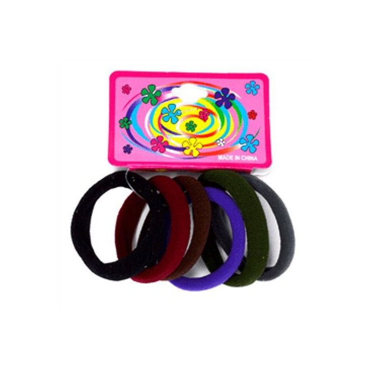 Дитяча резинка для волосся 0301-1124-2 різнокольоровий, темні кольори, набір 6 шт Вінниця - фото 1