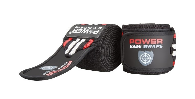 Бинти на коліна Power System PS-3700 Knee Wraps Red/Black (пара) Киев - изображение 4