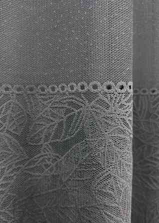 Тюль VR-Textil 1642т Greta Жаккард Графитовый 300х270 см (42-0604) Киев