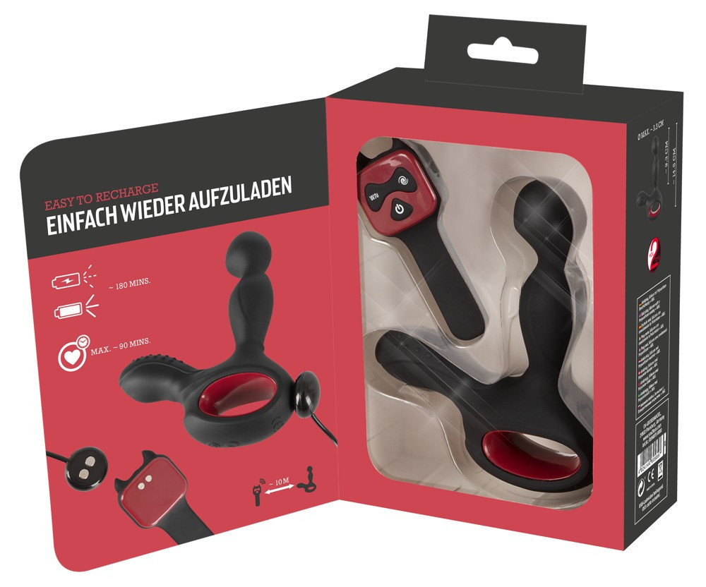 Вибростимулятор простаты с ротацией и подогревом You2Toys Silicone Prostate Plug, черный Sex Aura Киев - изображение 7