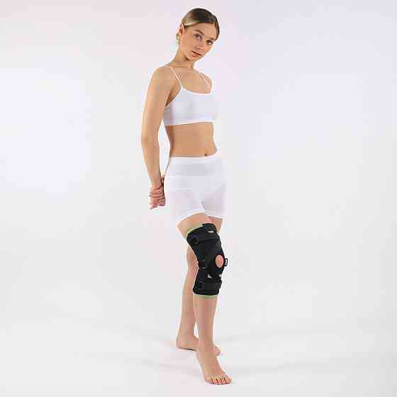 Бандаж на колено регулирующий, с 4-ма ребрами и крестообразным ремнем, наколенник Размер S Каменец-Подольский