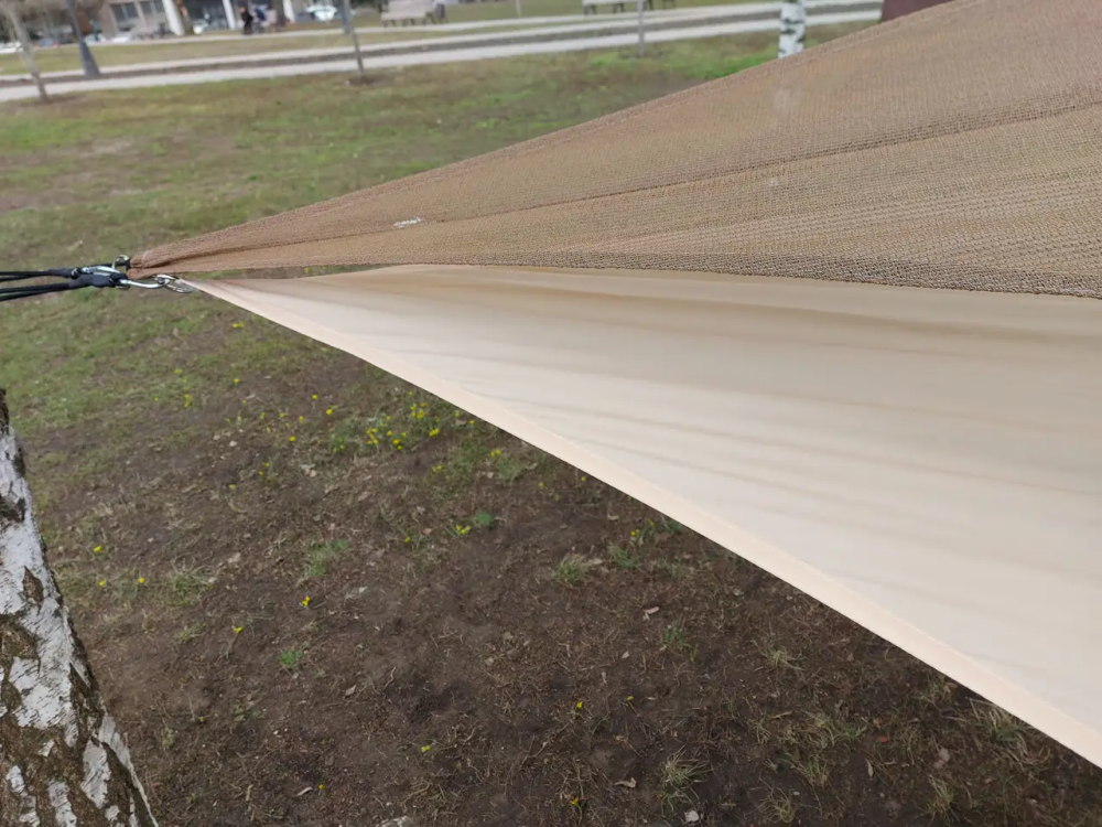 Тент навес затеняющий квадратный 3х3м Оксфорд (Бежевый) Винница - изображение 7