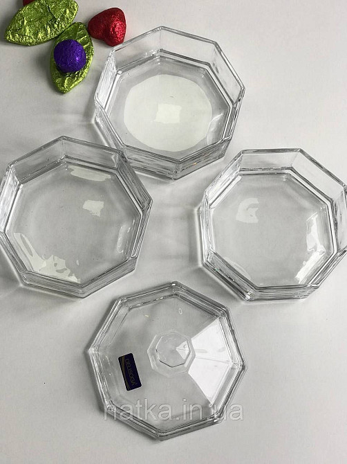 Цукорниця ємність для зберігання скляна "Квартет" 3*300 мл 11,5х17,5 см Київ - фото 2