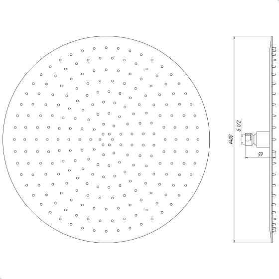 Душевая лейка Globus Lux STS-0400 (000015066) Киев