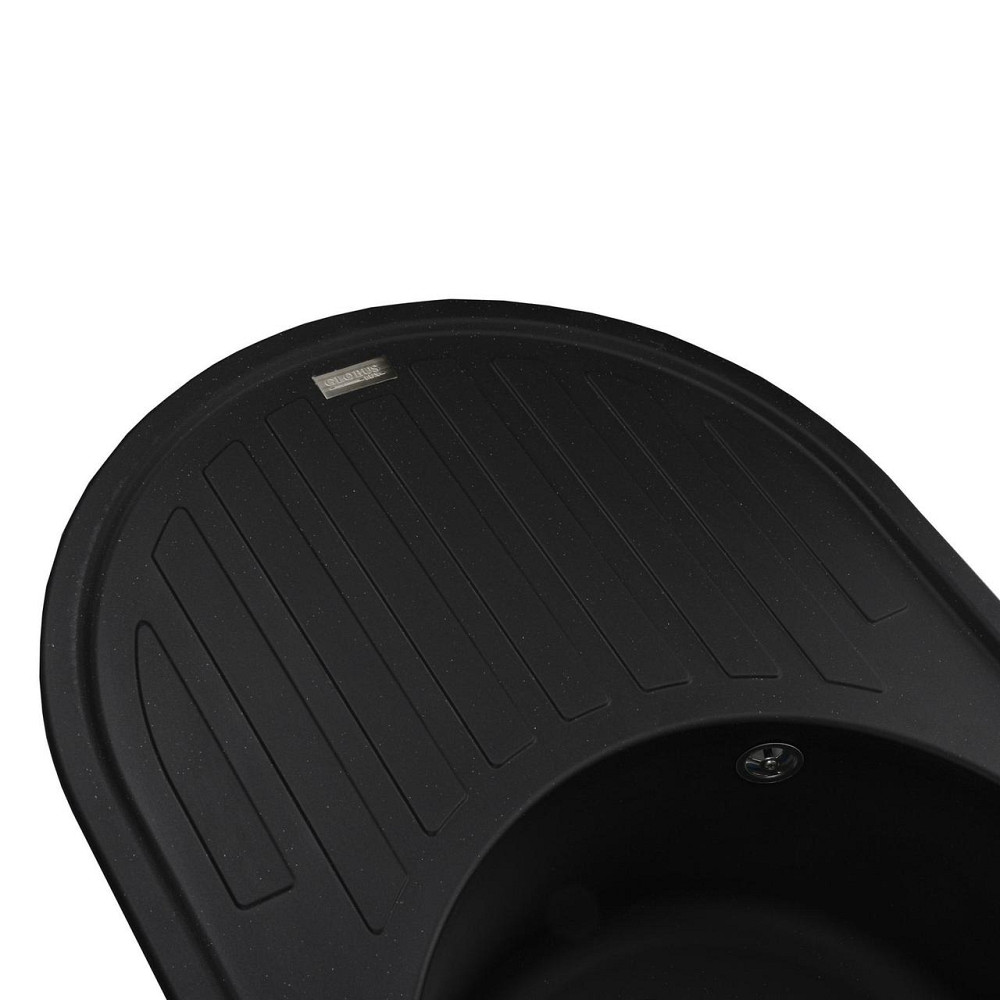 Гранитная мойка Globus Lux OHARA черный 770х500мм-А0002 (000021080) Киев - изображение 3