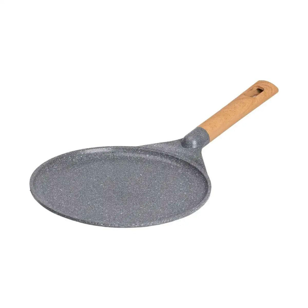 Блинная сковорода с мраморным покрытием Ø 26 см серый Киев - изображение 1