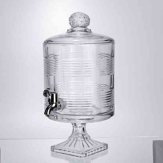 Лимонадниця скляна з краном 4.5 л на підставці Київ