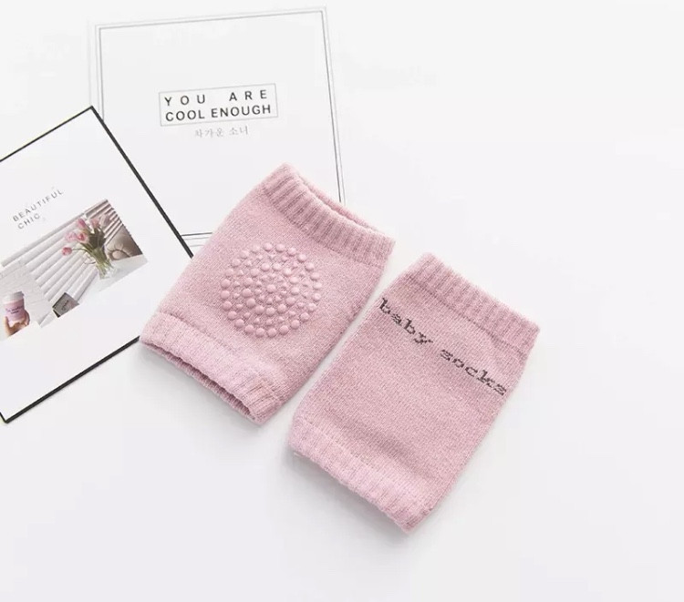 Наколенники детские для ползания, светло-розовые, отличные защитные наколенники Киев - изображение 1