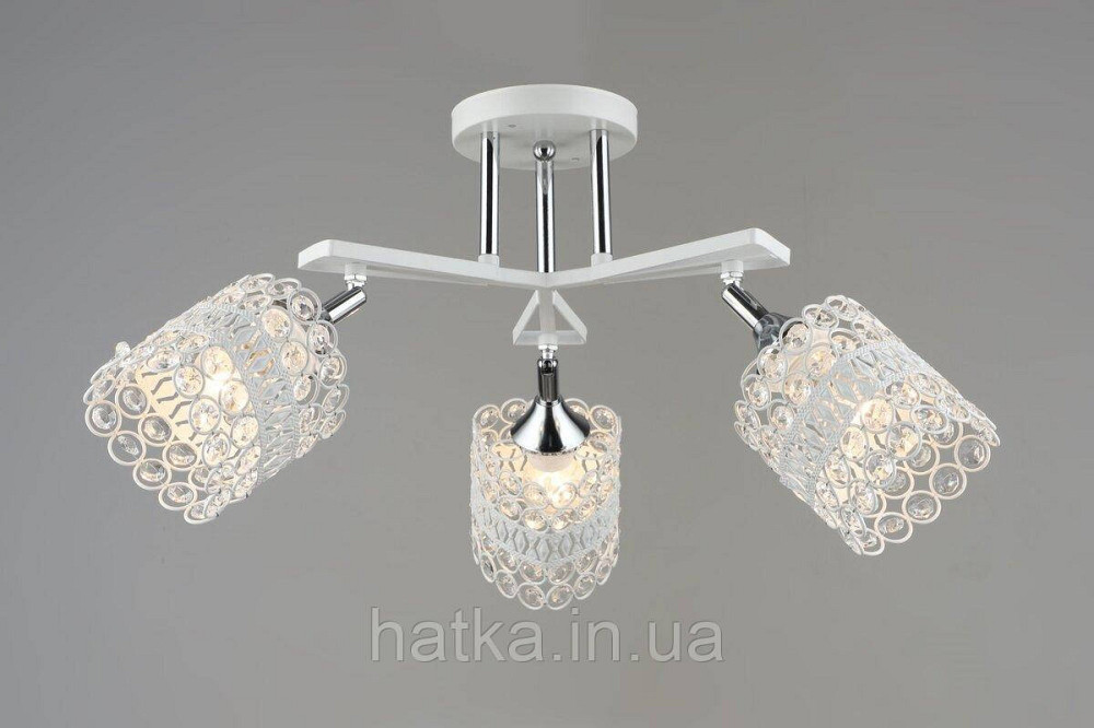 Потолочная люстра Sirius B N5958/3 WT+CR с поворотным механизмом Киев - изображение 1