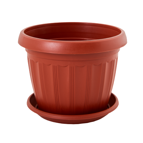 Вазон Терра з підставкою 20*15см теракот Алеана Житомир - фото 1