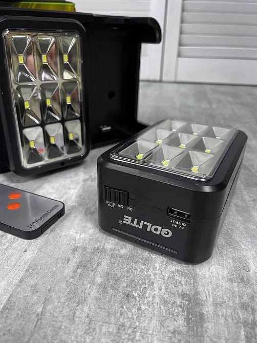 Система автономного освітлення із сонячною панеллю GdLite GD-8058 + Power Bank Чернівці - фото 3