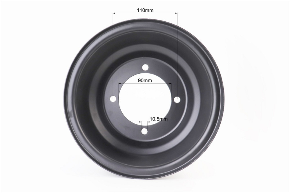 Диск сталевий 8*5 d = 90; 4відп.*110mm, чорний Київ - фото 2