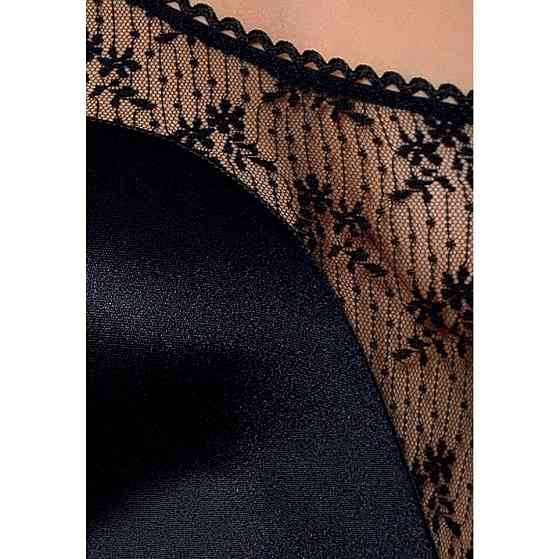 Распродажа!!! Боди-монокини с глубоким декольте PETRA BODY black XXL/XXXL — Passion Exclusive Sex Aura Киев
