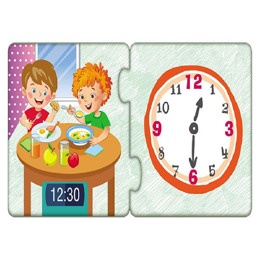 Дитячі пазли-половинки "Розпорядок дня" 1214002 укр. мовою Вінниця - фото 3