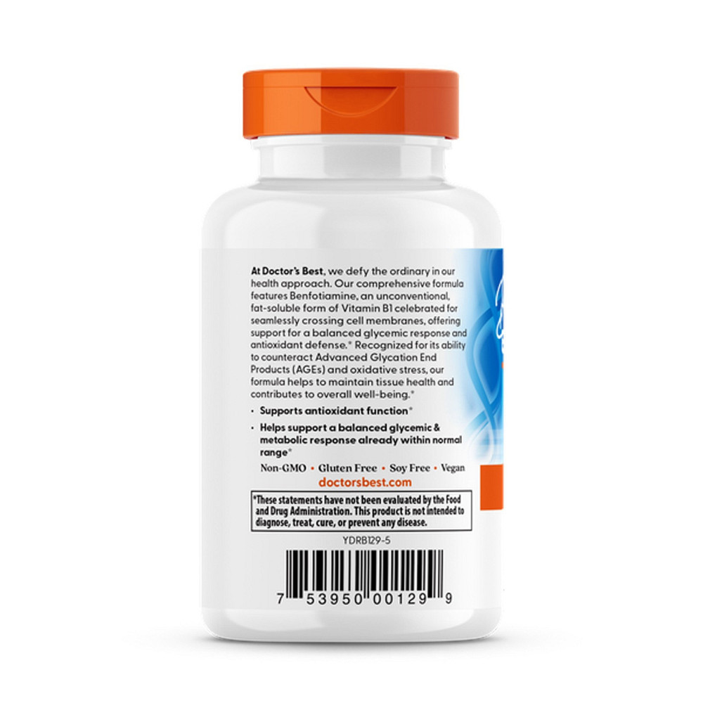 Бенфотиамин Doctor's Best Benfotiamine 120 вег капс Киев - изображение 3