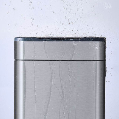 Контейнер для мусора JAH Сенсорный на ножках Серебряный металлик 40 л (20255) Винница - изображение 12