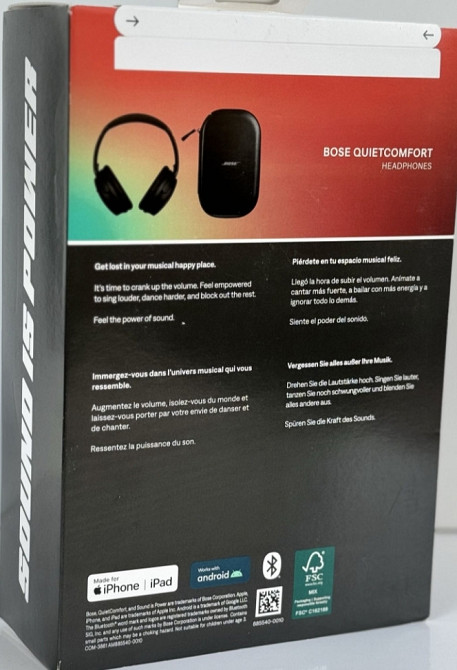 Наушники Новые Гарнитура BOSE QuietComfort Headphones Black. Харьков - изображение 3