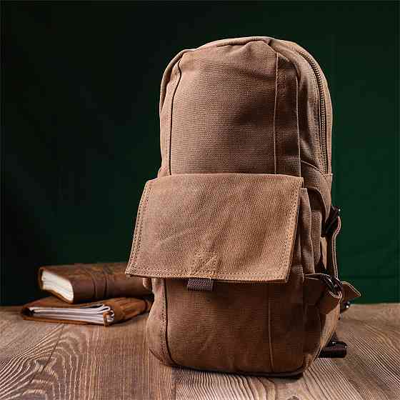 Місткий текстильний рюкзак у стилі мілітарі (Vintage) Київ