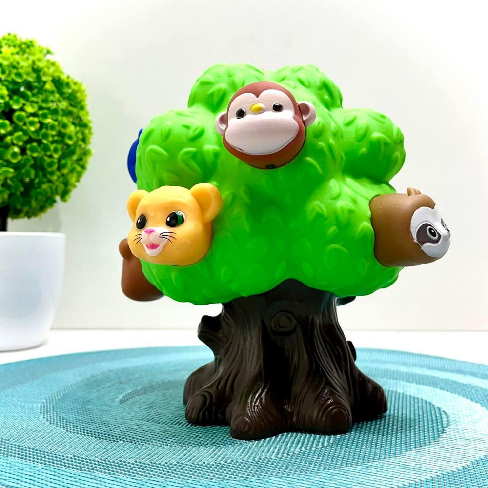 Сортер дерево з тваринами 10 в 1 гра з цифрами фігурки диких тварин (207) Чернигов - изображение 3