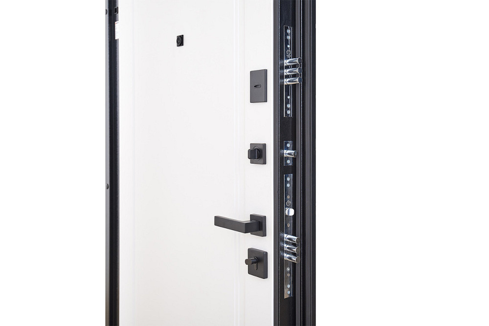 Входная дверь Abwehr Megapolis MG3 Rain 516/517 Черная шагрень + Белый супермат 860*2050 мм Киев - изображение 8