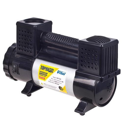 Компрессор Торнадо KA-T12191, 150 psi, 28 Ампер, 90 л, с клеммами, фонарём и шлангом 7,5 м с дефлятором, 2 цилиндра Харьков - изображение 6