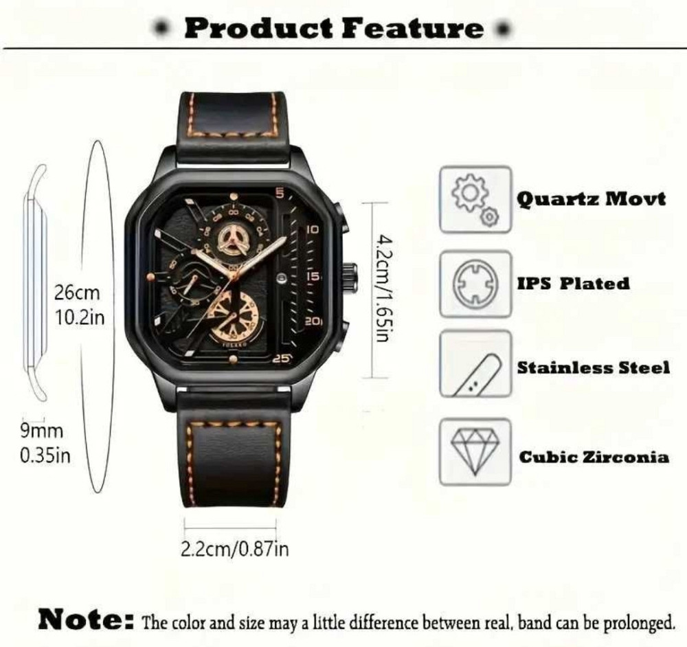 Стильні чоловічі повсякденні Годинники з Календарем. Київ - фото 1