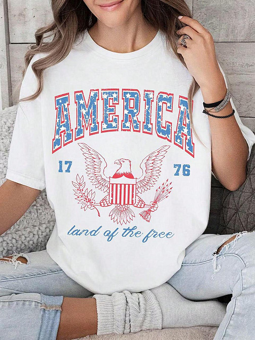 Футболка жіноча з принтом  42 Біла 2664083162 Дніпро - фото 1