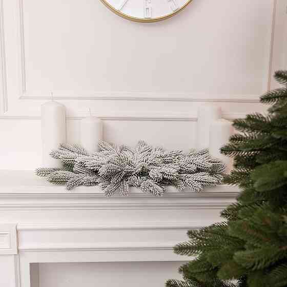 Засніжена хвойна гирлянда "Північна зірка" 60*35 см Київ