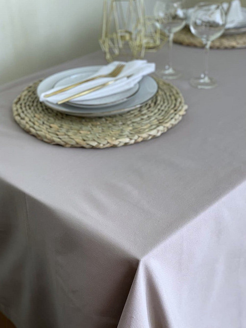 Ecotton Скатертина Ecotton DUCK 170х150 см водовідштовхувальна сіра Grey 07 Коломия - фото 2