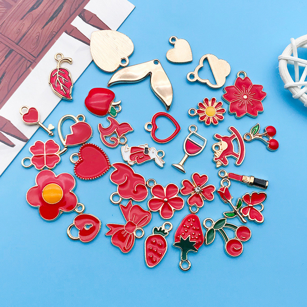 Набор красных эмалированных шармиков 100 шт Киев - изображение 5