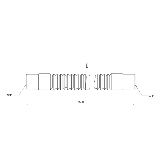 Шланг злив Thermo Alliance Standart для пральної машини 250 см SD096W250 Київ
