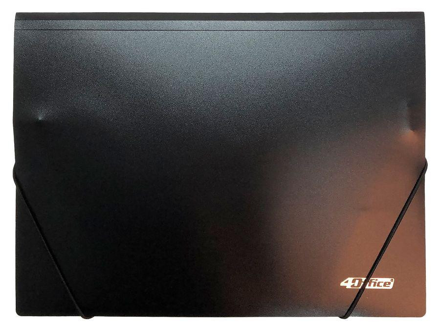 Папка на гумці А4 "4Office" 4-244-09 500 мкн.,PP, чорн., шт Київ - фото 1